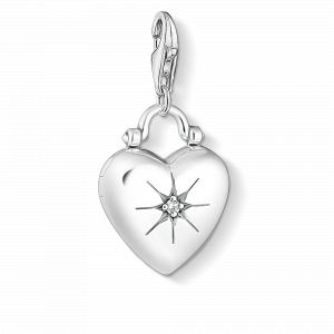 Image de Thomas Sabo Pendentif Charm ´´médaillon cœur ´´ blanc 1746-643-14