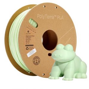 Polymaker 70869 PolyTerra PLA Filament PLA faible teneur en plastique 1.75 mm 1000 g menthe 1 pc(s)