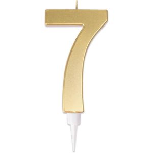 Ruedelafete Bougie anniversaire G&eacute;ante OR chiffre 7