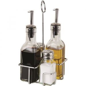 Image de Visiodirect MARASKA MENAGERE 4 Piece sel/Poivre/Huile/vinaigre.