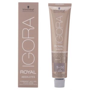 Image de Schwarzkopf Igora Royal Absolutes 5-50 Coloration crème permanente anti-âge Châtain clair doré naturel 60 g