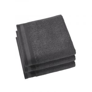 De Witte Lietaer Contessa Luxe - 3 Serviettes Coton Gris 40 x 60 cm