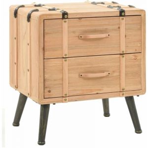 Table de nuit c vet commode armoire meuble chambre bois de sapin m if 50 x 35 x 57 cm 1402137