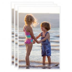 VidaXL Collage de cadres photo 3 pcs de mur table Blanc 70x90 cm mdf - Blanc