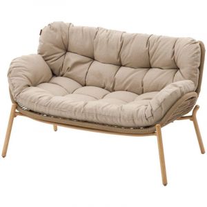 Canap&eacute; de jardin 2 places Meloane taupe Hesp&eacute;ride