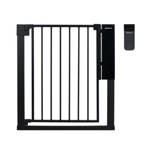 Badabulle Barrière de Sécurité Enfant Safe&Pass - Déverrouillage Automatisé - Capteur Déverrouille à Taille Adulte - Système de Fixation par Pression - pour Ouvertures Entre 75 et 81,5 cm