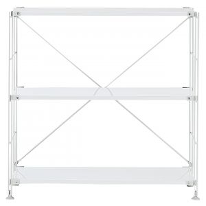 &Eacute;tag&egrave;re en acier gris clair - Large, petite