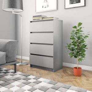 Image de VidaXL Buffet Gris 70 x 40 x 97 cm Aggloméré