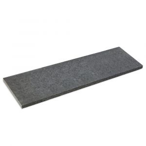 Margelle de piscine Pierre Naturelle Granit Noir 100x35x4cm Bord Droit