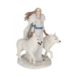Nemesis Now Figurine Anne Stokes Gardiens d'hiver en résine Blanc 28 cm Taille Unique