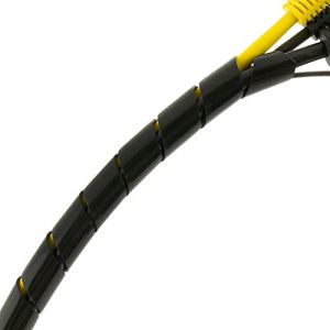 Seki Bande Spirale 15-100 mm 5 m Noir Gaine Flexible en Spirale Protection de câble pour regrouper Les câbles
