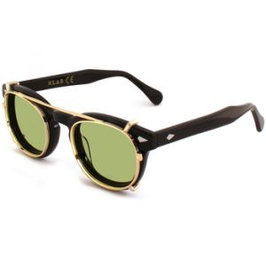 Xlab Unisex Clip-on 01 Oro/Verde polarizzato per 8004 stile moscot calibro 48mm S'approvisionner Acétate Or Vert Pantos Polarisé