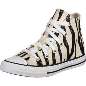 Converse Chuck All Star Zebra Hi, 29 EU, enfant, beige noir rayé