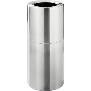 Certeo Collecteur de déchets design, 45 l, aluminium, sans Seau intérieur - Coloris poubelle: aluminium
