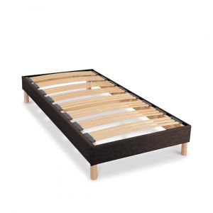 Literie Sommier à lattes en bois kit color 90x200 cm Coloris Marron Livré en kit - Marron - Bellecour