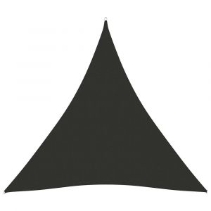 Voile Toile D'ombrage Parasol Tissu Oxford Triangulaire 3 X 3 X 3 M Anthracite Helloshop26 02_0009819
