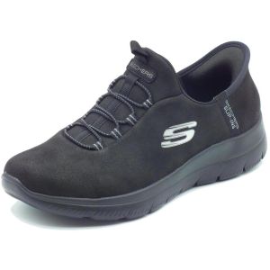 Skechers Femme Sommets Basket, Noir, 40 EU