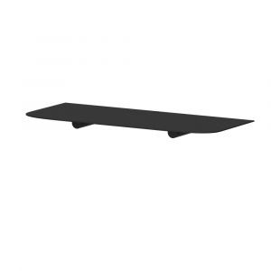 Etagère murale en acier noir 40x17x2,2cm Lenn - Metallbude
