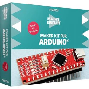 Franzis Mach's Einfach 671936 Maker Kit pour Arduino Id&eacute;al pour Les d&eacute;butants Blanc