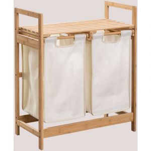 Panier à linge en bambou Joesh SKLUM Blanc ?74 cm 74 - 85 cm