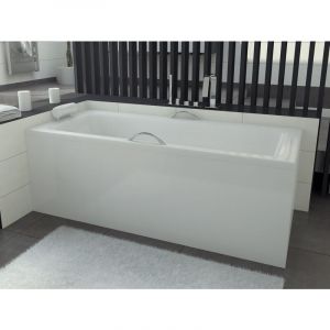 Azura Baignoire VENETO MINI avec tablier 100-110-120-130 x 70 cm - Dimensions: 130cm