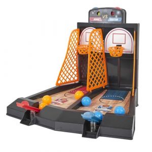 Image de Mister Gadget MG3560, Jeu de Basketball en Duo, Parfait pour Les Amateurs de Sport, Couleurs Gris, Orange, Marron, Idéal pour Jouer en Intérieur ou Extérieur