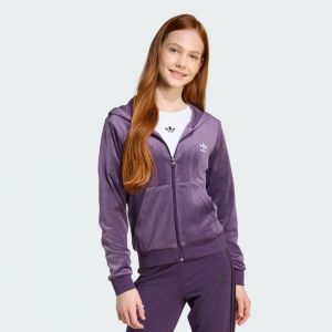 Adidas Sweat-shirt à capuche zippé velours