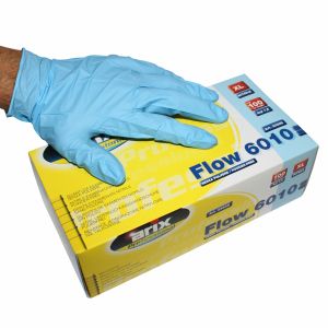 Ultime Bike Reflexx R70 Gants en nitrile sans poudre, L, bleu ciel, 100