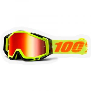 100% Racecraft 2 Red Mirror/CAT1 Yellow - Yellow - Taille Red Mirror/CAT1