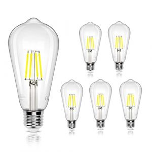 Ampoule LED FILAMENT ST64 E27/6W/230V 6500K - Aigostar