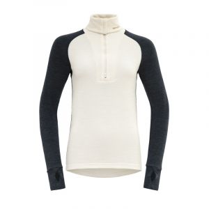 Devold Expedition Merino Silk Zip - Maillot thermique laine mérinos femme Ink / Offwhite XS