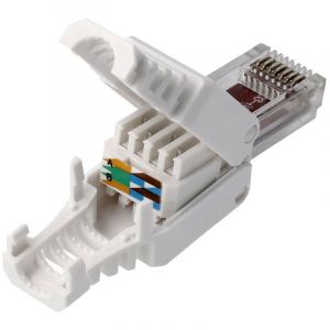 Oem Connecteur Rj45 Utp Cat5e 8p8c Sans outil 72600 Pas besoin de sertisseur