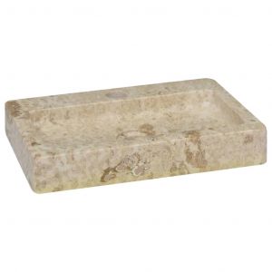 VidaXL Lavabo Crème 38x24x6,5 cm Marbre