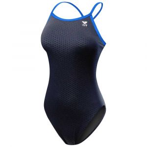 TYR Hexa diamondfit black blue maillot natation femme 38 us