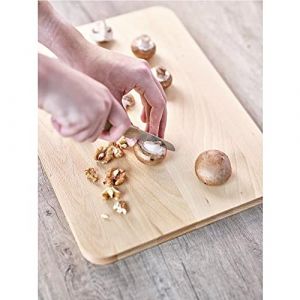 Image de Cosy & Trendy 1921697 Planche &agrave; Pain Onesta en Bois d'H&ecirc;tre-Utilisation Recto/Verson-39x39xh2 cm