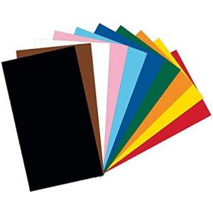 Folia Banana Lot de 100 Feuilles de Papier cartonné-Format A4-220 g/m² -10 Couleurs Assorties-Base idéale pour de Nombreuses idées de Bricolage, 10263308, Multicolore