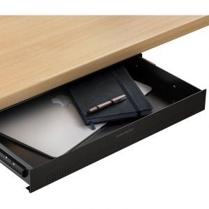 Desktronic Rangement de bureau | Caisson de rangement sous bureau| Bureau pour fournitures scolaires &agrave; domicile, Tiroir en m&eacute;tal, Caisson &agrave; tiroir cach&eacute;. Noir