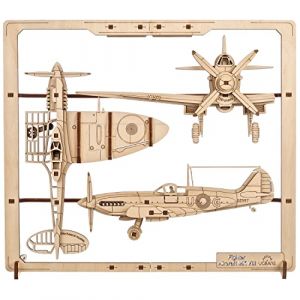 Ugears 2.5D Puzzle - Fighter Aircraft - - Puzzle