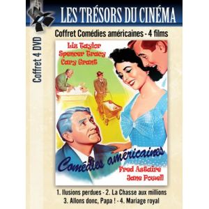 Image de Coffret 4 DVD Comédies Américaines : Mariage Royal (Royal Wedding) - Allons donc, papa ! (Father's Little Dividend) - Illusions Perdues (That Uncertain Feeling) - La Chasse aux millions (The Amazing Adventure)