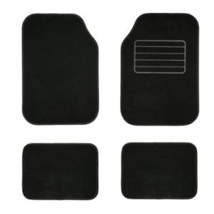 Image de 1er Prix Jeu Complet De Tapis De Voiture Universels Noirs Moquette