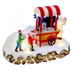 Village de Noël Barbe à papa 7 LED