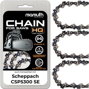 Oem 3x Cha&icirc;ne de tron&ccedil;onneuse 50cm 1,5mm 0,325' 76TG pour Scheppach CSP5300 SE