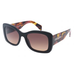 Prada Femme PR A08S 12O50C Lunettes de soleil Acétate Violet Marron Ronde Normale Ombré