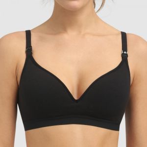 Image de DIM Soutien-gorge maternit&eacute; et allaitement sans armatures noir - Couleur Noir - Taille 100E