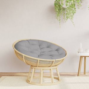 VidaXL Coussin rond gris &Oslash; 100 x11 cm tissu oxford