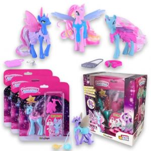 #sbabam Funny Box Ponycorn Fashion Dress, Animaux Jouets pour Enfants, 3 Pièces, Jouet Chevaux Poney avec Accessoires et Vêtements pour Les Personnaliser - Jeux pour Enfants