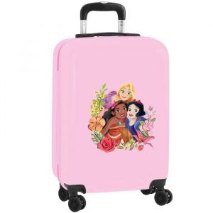 Valise cabine - Disney - 50 CM - Blanc - Soute - Poche intérieure