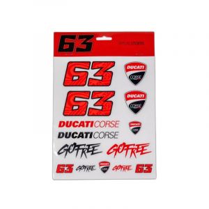 VR46 Autocollants moto Ducati Bagnaia