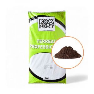 Terreau engrais fleurissement, sac de 50 l, plantes vivaces et annuelles - PRO413
