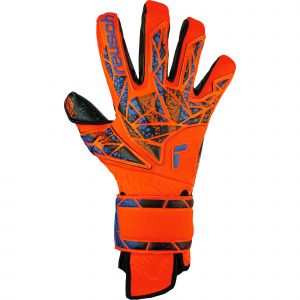 Reusch Attrakt Fusion Guardian Gants de Gardien Adulte Unisexe, 2211 Hyper orng/elec Blue/Blck, 8.5
